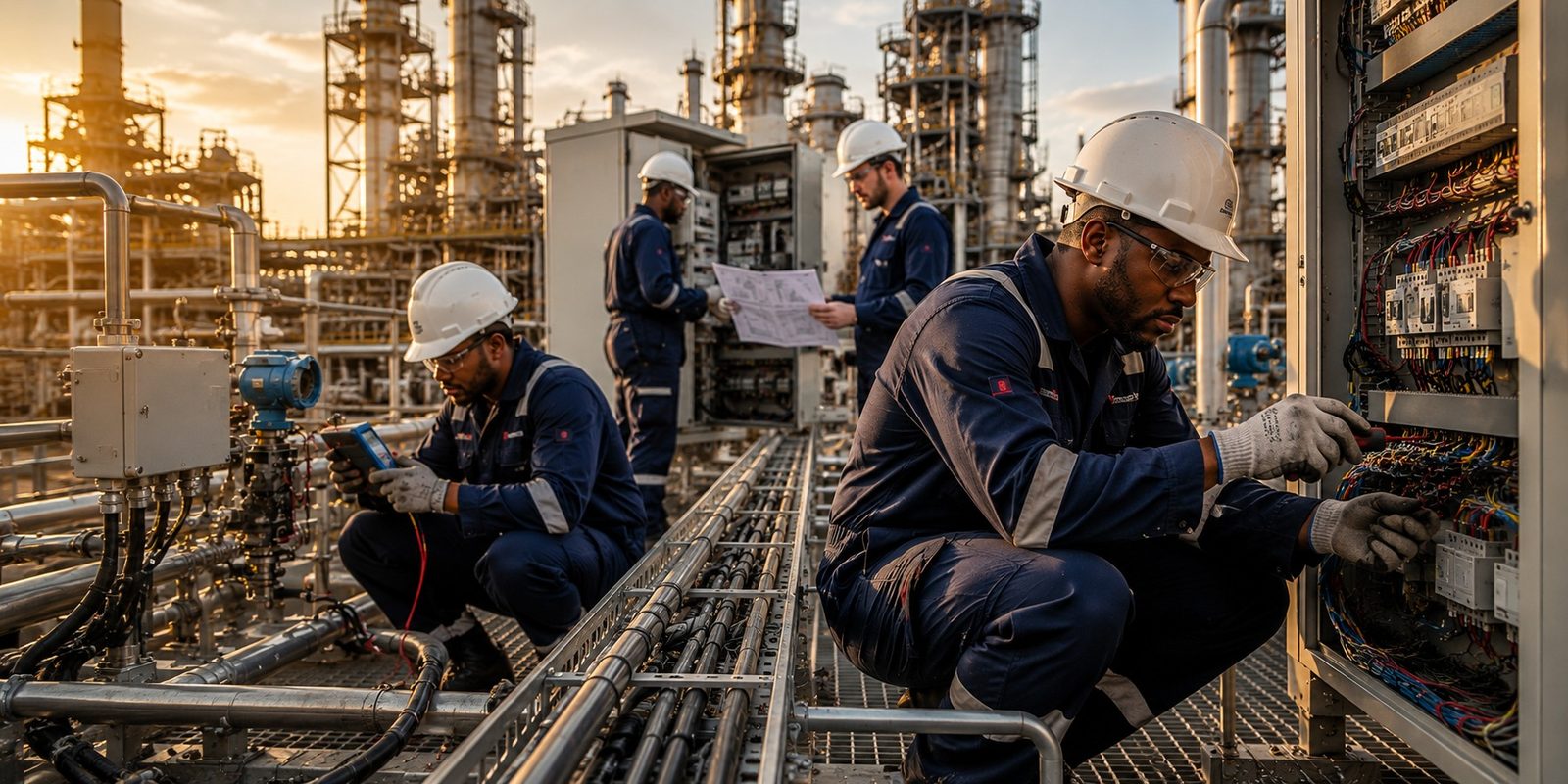 SystemEdge engineers performing shutdown and turnaround maintenance work